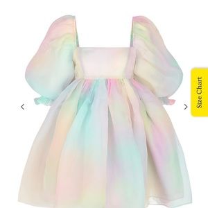 Selkie Rainbow Puff dress